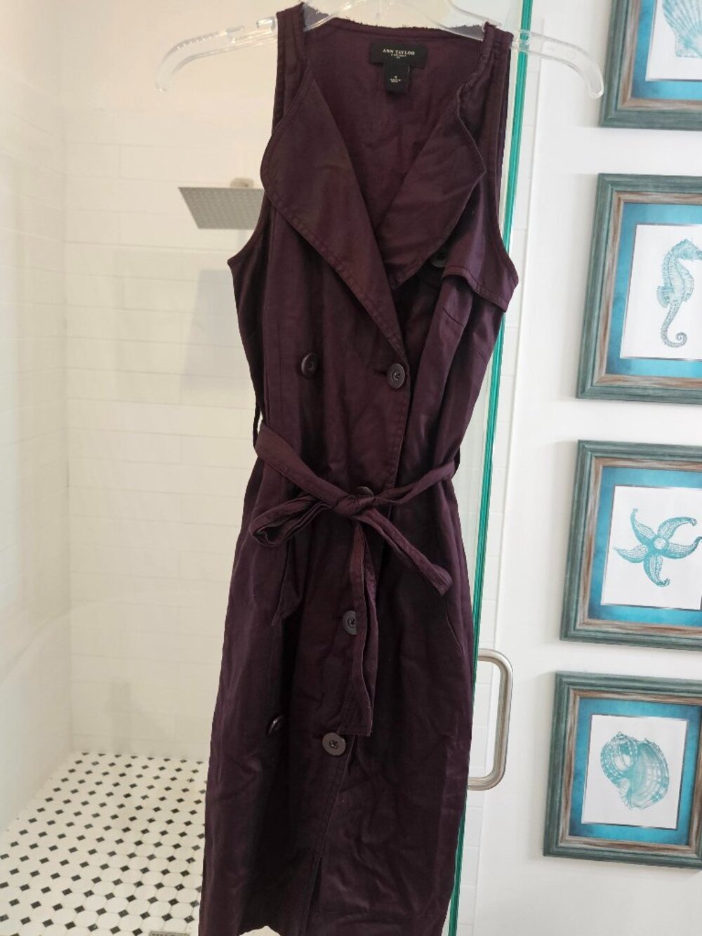 Ann Taylor coat dress with tie